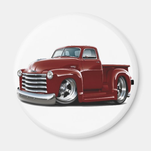 Aimant Camion Chevy Maroon 1950-52 (Devant)
