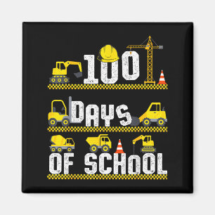 Aimant Camion de construction 100 jours d'école 100e jour