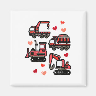 Aimant Camion de construction pour enfants je vous trouve