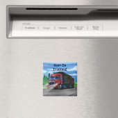 Aimant Camion de fret rouge pour enfants et camionneurs (In Situ (Lave-vaisselle))