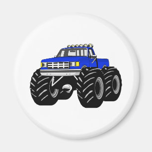 AIMANT CAMION DE MONSTRE BLEU