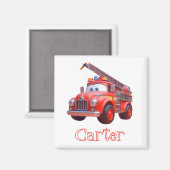 Aimant Camion de pompiers mignon (Recto/Verso)