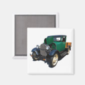 Aimant Camion de ramassage vintage (Recto/Verso)