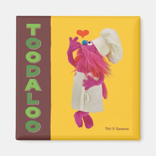 Aimant Camion fourré de Cookie Monster | Toodaloo (Devant)