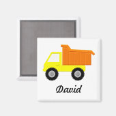 Aimant Camion Jaune (Recto/Verso)