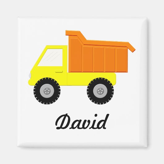 Aimant Camion Jaune (Devant)