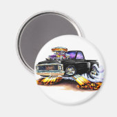 Aimant Camion noir Chevy C10 1970-72 (Recto/Verso)
