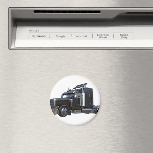 Aimant Camion noir semi-traceur (In Situ (Lave-vaisselle))