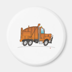 Aimant Camion orange dump