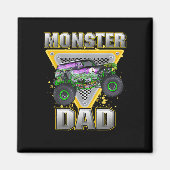 Aimant Camion Papa Fête des pères Monster Camion Sont Ma (Devant)
