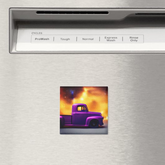 Aimant Camion pourpre (In Situ (Lave-vaisselle))