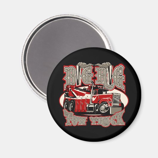 Aimant Camion remorque de dessin (Recto/Verso)