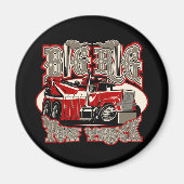 Aimant Camion remorque de dessin (Devant)