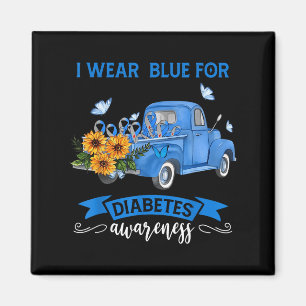 Aimant Camion Tournesol Bleu Nous Portons Bleu Pour Le Di