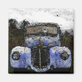 Aimant Camion vintage (Devant)