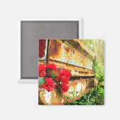 Aimant Camion Vintage rustique (Recto/Verso)