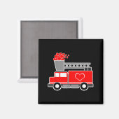 Aimant Camions de pompiers de l'amour en quantité - Saint (Recto/Verso)