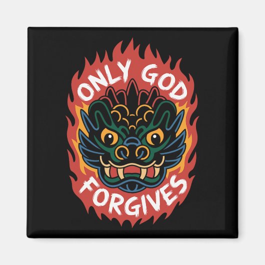 Aimant Camiseta Sólo Dios Perdona1 (Devant)