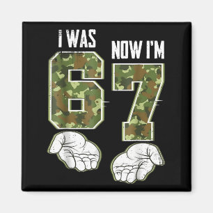 Aimant Camo 7 Ans Anniversaire J'avais 6 Ans Maintenant J