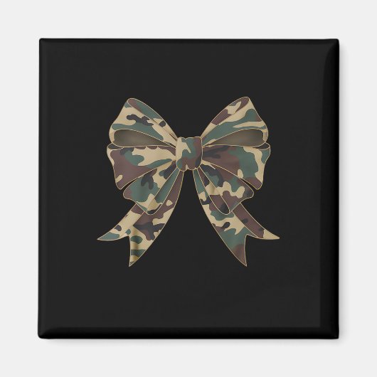 Aimant Camo Coquette Bow Chasse au canard Filles Enfants (Devant)