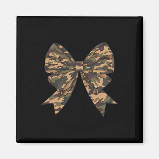 Aimant Camo Coquette Bow Chasse au canard Filles Enfants  (Devant)