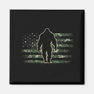 Aimant Camo Grand Pied Sasquatch - Vintage Bigfoot USA