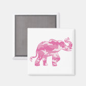 Aimant Camoflauge Rose-Éléphant (Recto/Verso)
