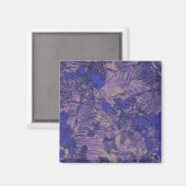 Aimant Camouflage against blue flower (Recto/Verso)