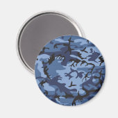 Aimant Camouflage bleu marine, Militaire, Armée (Recto/Verso)