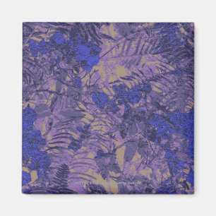 Aimant Camouflage contre la fleur bleue