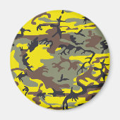 Aimant Camouflage jaune et Brown, Militaire, Armée (Devant)