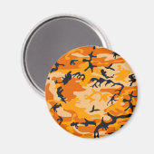 Aimant Camouflage orange, Militaire, Armée (Recto/Verso)