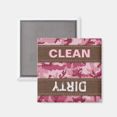 Aimant Camouflage rose (Recto/Verso)