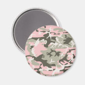 Aimant Camouflage rose et vert, Militaire, Armée (Recto/Verso)