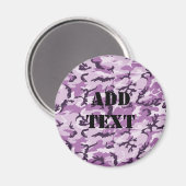 Aimant Camouflage rose Motif militaire (Recto/Verso)