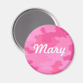 Aimant Camouflage rose Personnalisé (Recto/Verso)