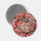 Aimant Camouflage rouge et Brown, Armée (Recto/Verso)