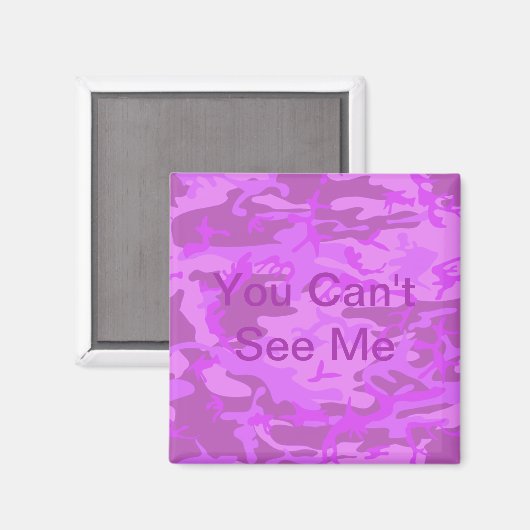 Aimant Camouflage violet clair (Recto/Verso)