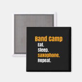 Aimant Camp de bande Manger Saxophone Saxophone Répéter É (Recto/Verso)