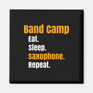 Aimant Camp de bande Manger Saxophone Saxophone Répéter É