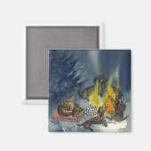 Aimant Camp de chiens de Weiner (Recto/Verso)