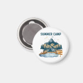 Aimant Camp d'été de conception simple (Recto/Verso)