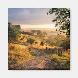 Aimant Campagne anglaise du soleil d'aube