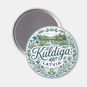 Aimant Campagne de Kuldīga Lettonie (Recto/Verso)