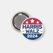 Aimant Campagne Kamala Harris Tim Walz 2024 Président (Recto/Verso)