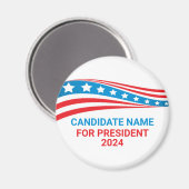 Aimant Campagne politique personnalisée Élection du drape (Recto/Verso)
