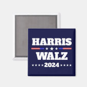 Aimant Campagne présidentielle de Kamala Harris Tim Walz  (Recto/Verso)