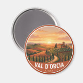 Aimant Campagne toscane Italie (Recto/Verso)