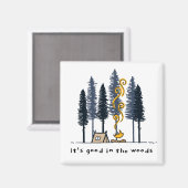 Aimant Camping Cartoon (Recto/Verso)