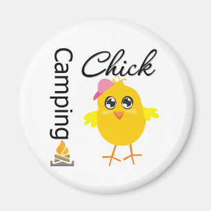 Aimant Camping Chick